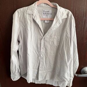 Frank & Eileen Button Up Shirt Size S Gray Long Sleeves